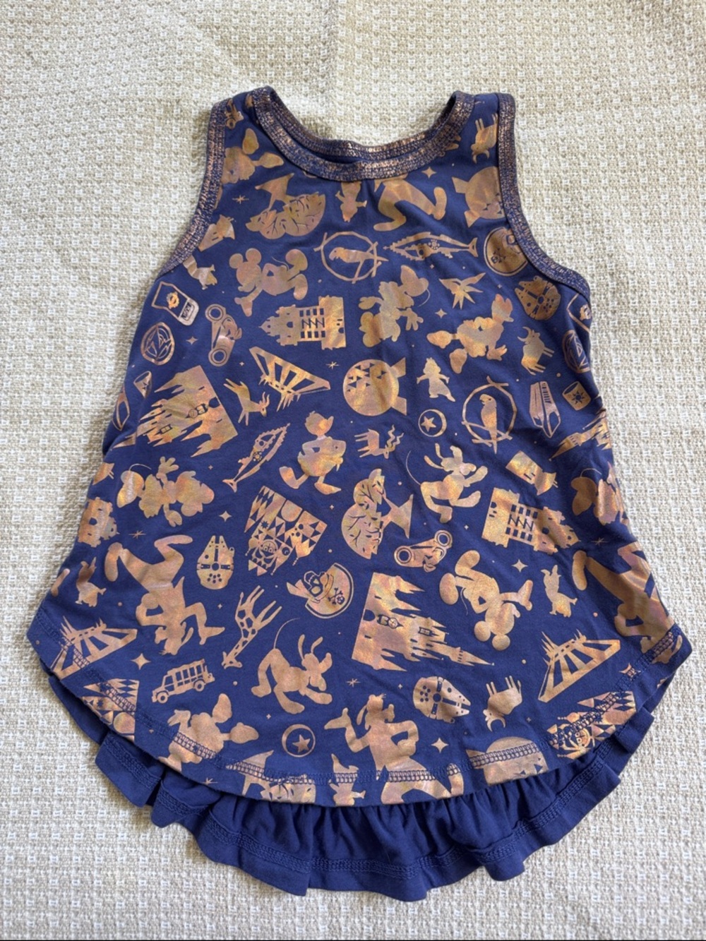 Girl's Purple M (7/8) Walt Disney World 50th Anniversary Tank Top